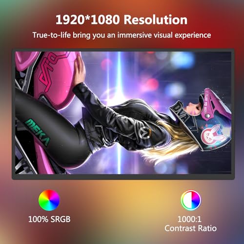 18.5 inch 120Hz 1080P FHD HDR USB HDMI Portable Monitor with Sleeve A5606