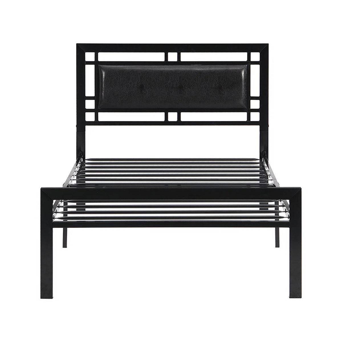 Twin Size Black Metal Bed Frame S65310