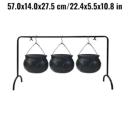 Black Cauldron Set with Stand O6967