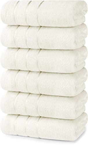 4 Pack Oversized Bath Towels Set, 100% Ring Spun Cotton (27 x 54 Inches) Black T742