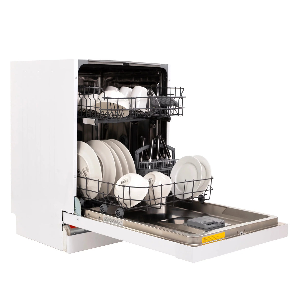 24" Front Control White Dishwasher W4392