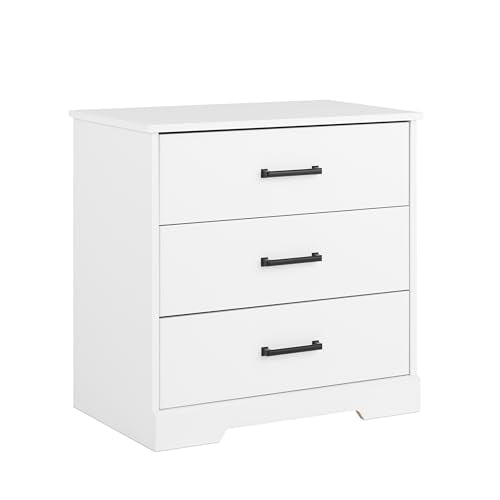Black 3 Drawer Tall Nightstand G157322