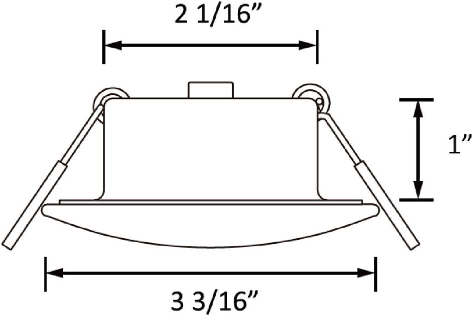 3 Inch LED Recessed Ceiling Light Pack of 6 K749644