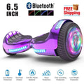 Chrome Purple Self Balancing Hoverboard with LED Light X86855