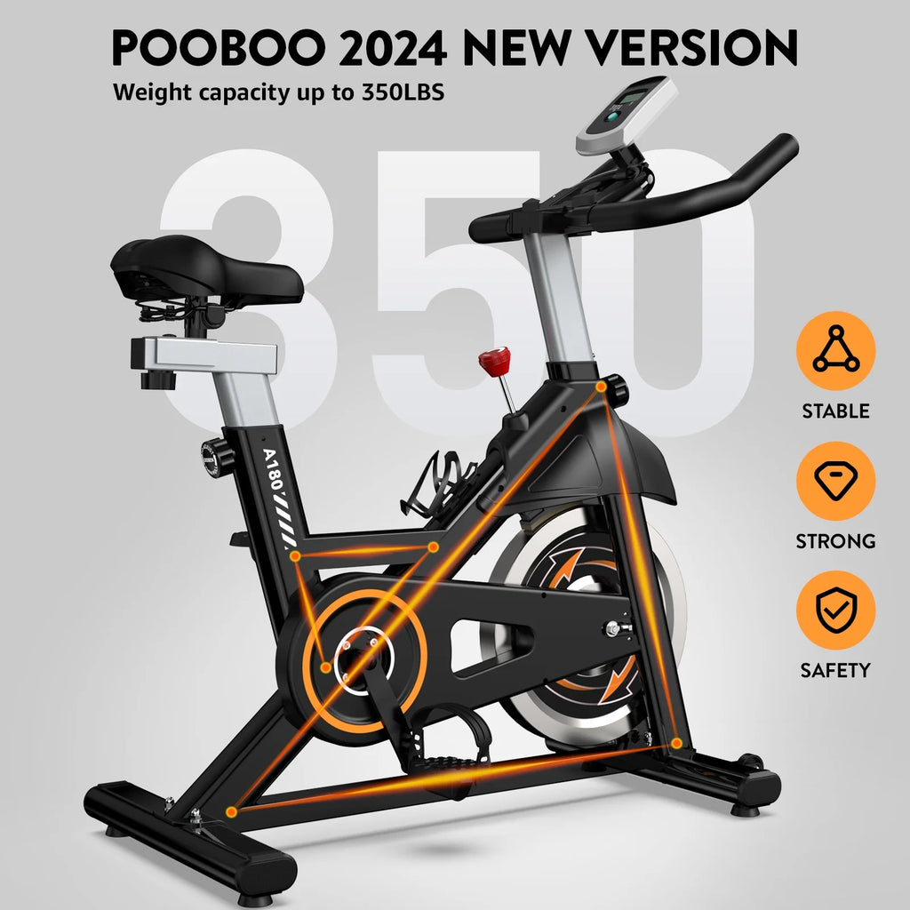 Indoor Cycling Exercise Bike 35 Lbs Flywheel S925