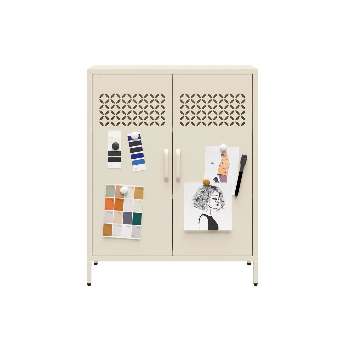 2 Door Metal Cabinet D3168