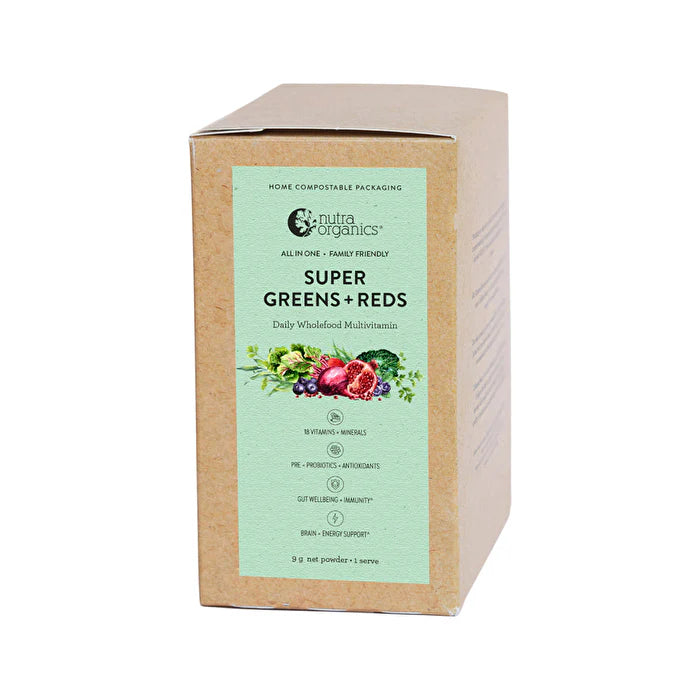 Organic Super Greens + Reds Wholefood Multivitamin Sachet 9g x 10 Pack S73540