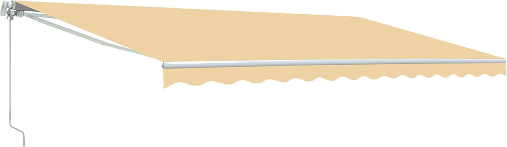 Red/White Stripe Retractable Motorized Patio Awning, 20' x 10' B4426
