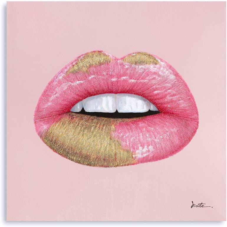 Pink Canvas Wall Art Framed 12x12 R314639