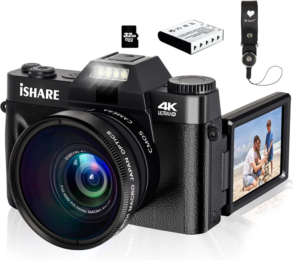 48MP 4K Digital Camera with WiFi and 3.0 Inch Flip Screen L561645