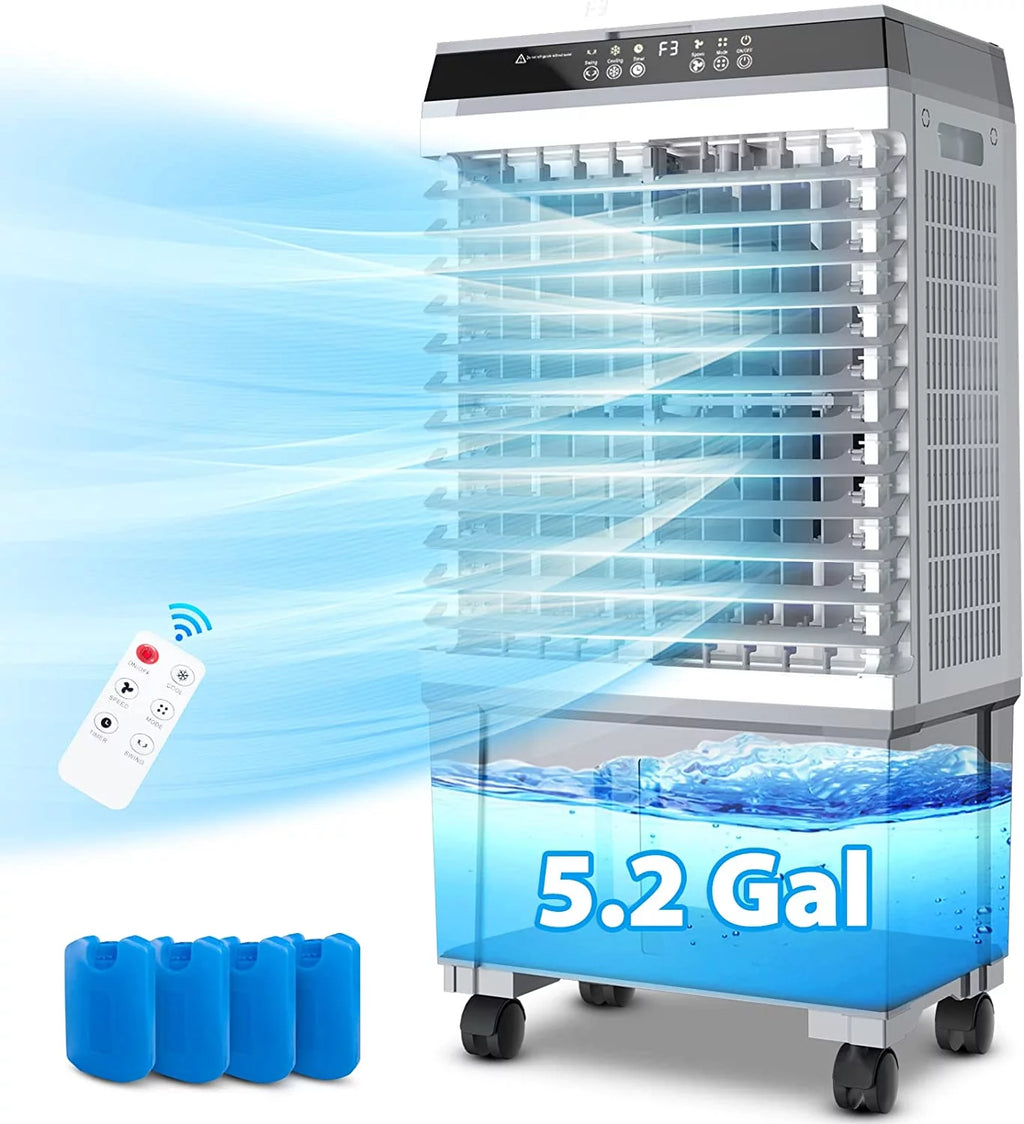 20L Portable Evaporative Air Cooler Fan Humidifier G3654