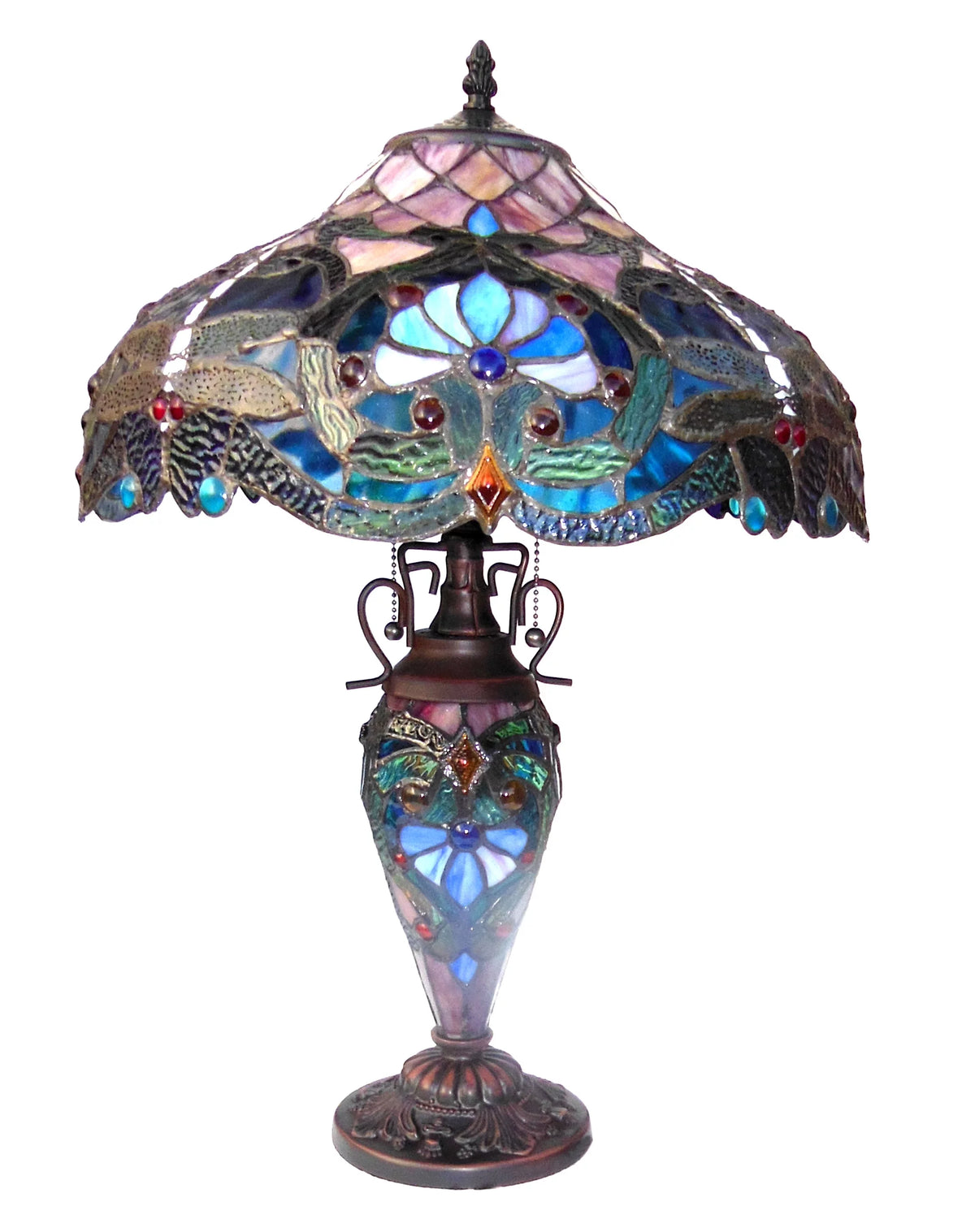 3 Light Victorian Double Lit Table Lamp M598308