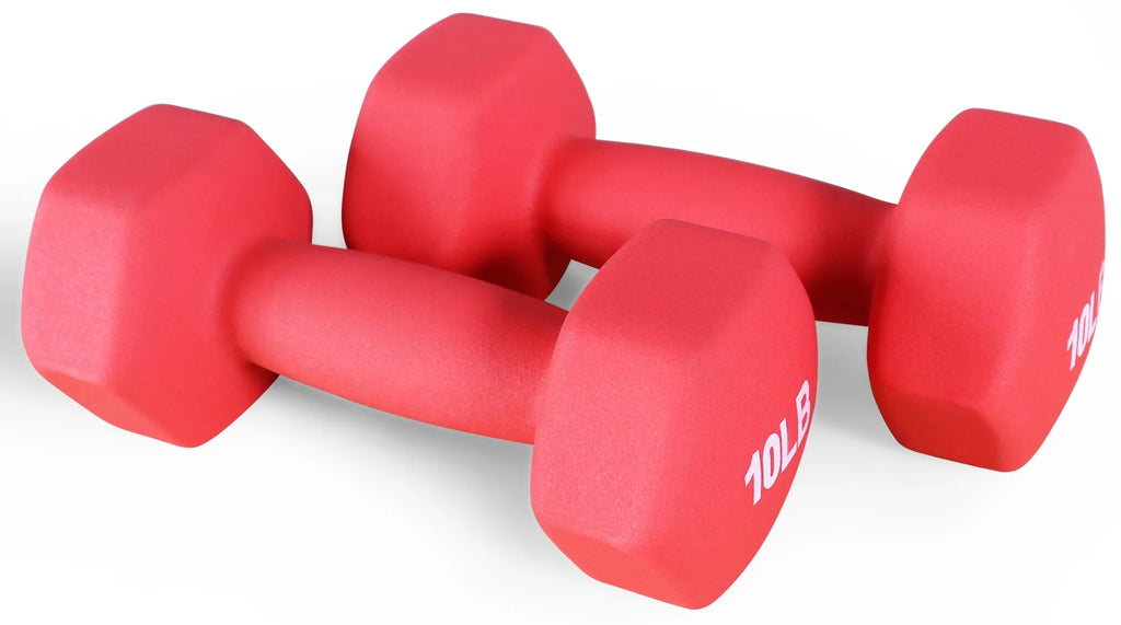 1 lbs Pair Vinyl Coated Dumbbells O364472