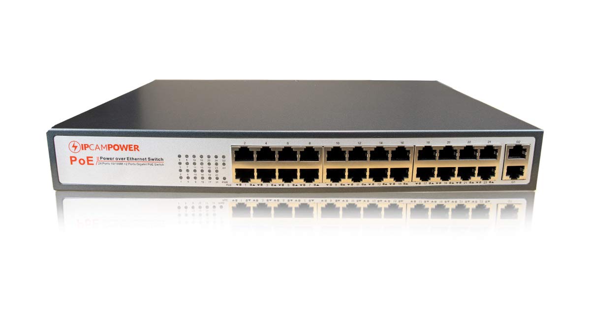 16 Port POE Network Switch with 2 Gigabit Uplink Ports R223