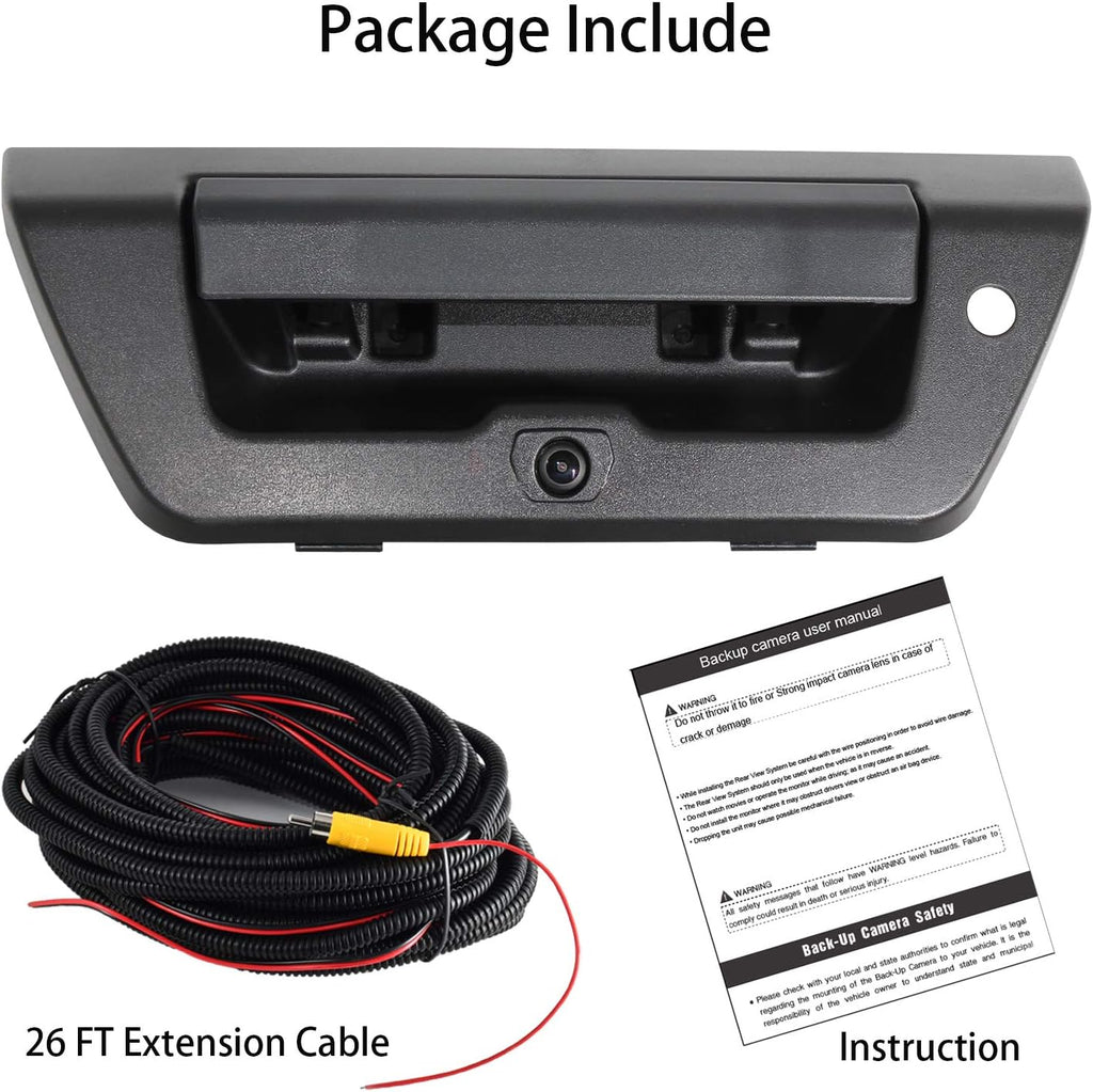 Black Tailgate Handle with Backup Camera O821861