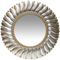 Gold Round 21.5-inch Wall Mirror O255935