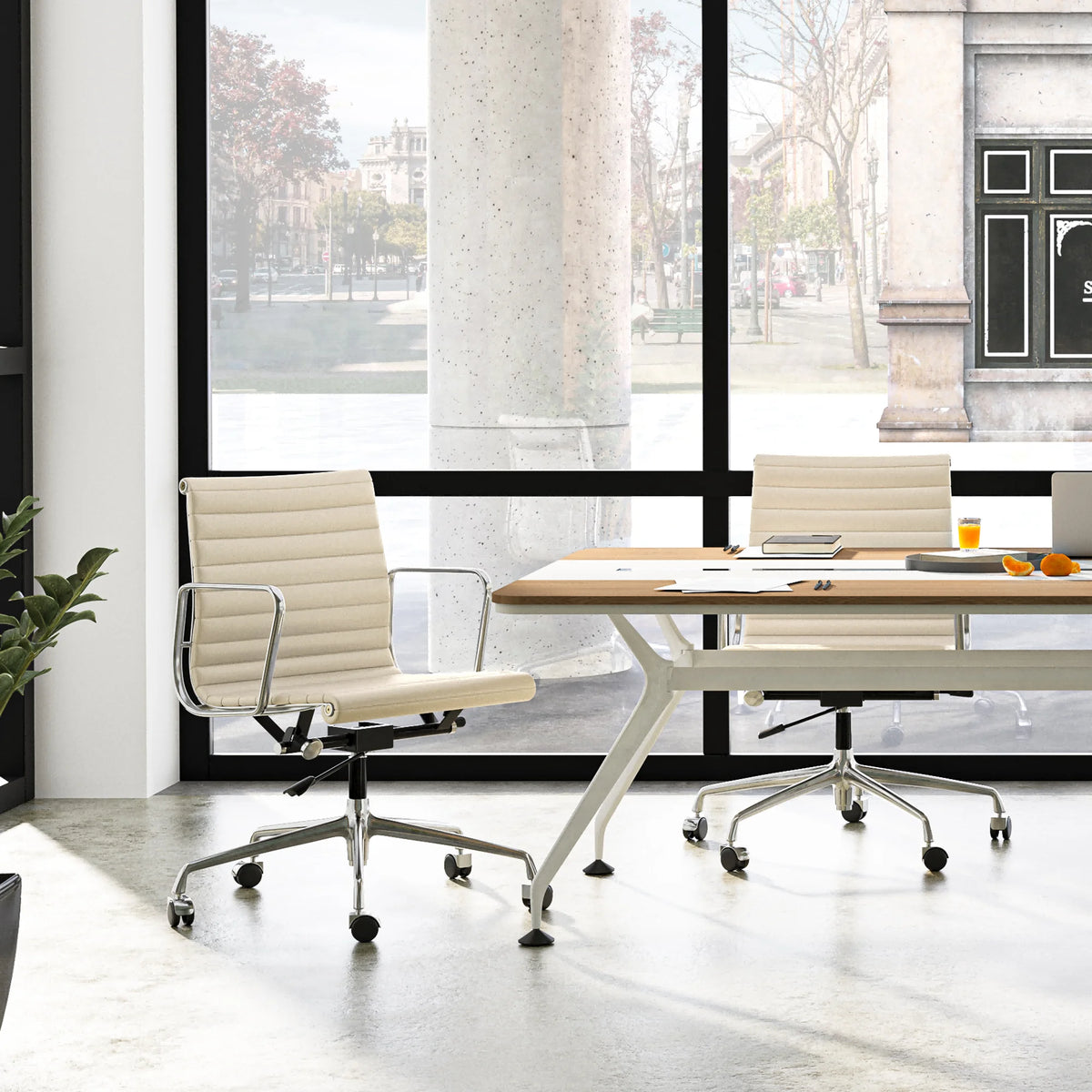 White Ergonomic Leather Office Chair K243