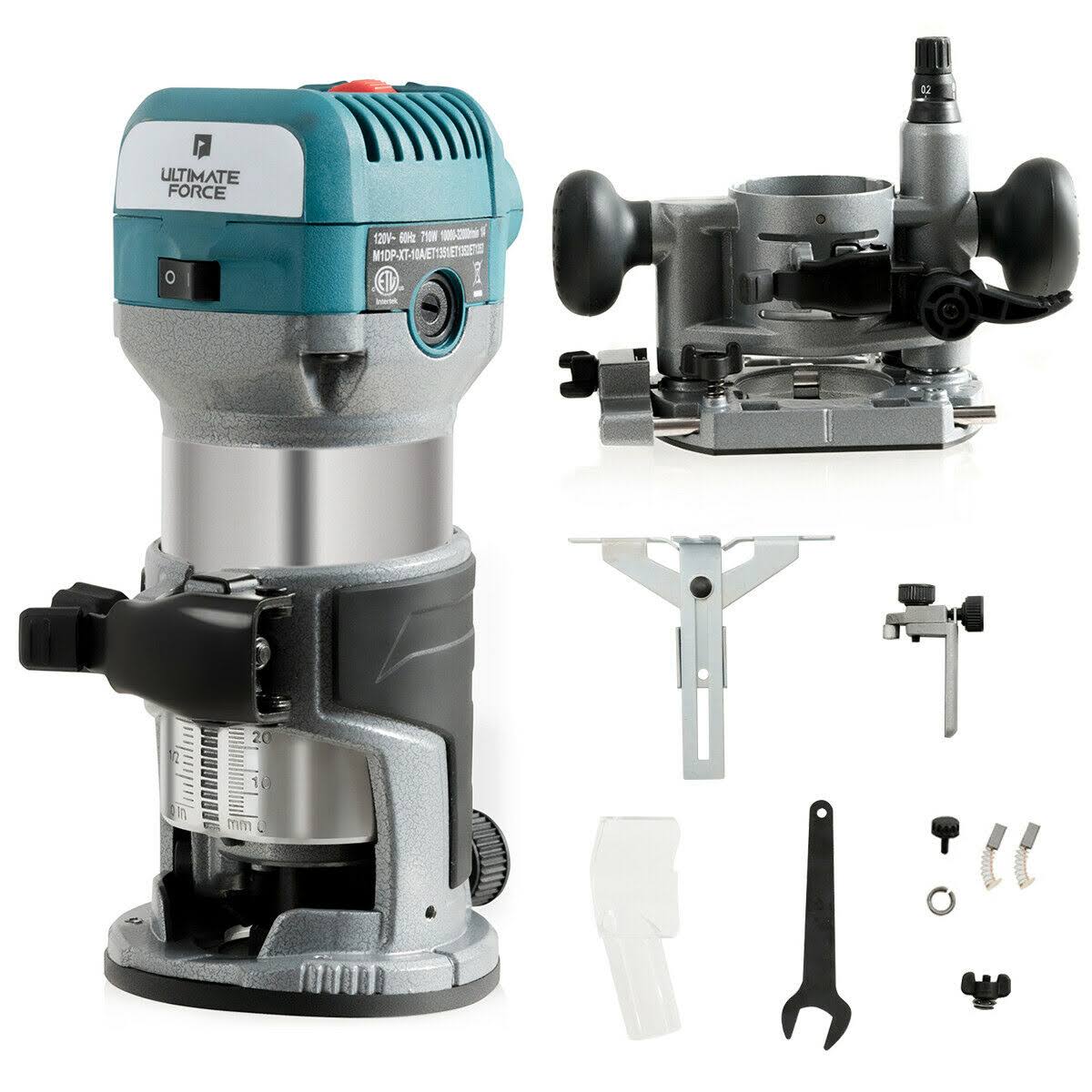 1.25HP Variable Speed Palm Router with Plunge Base V488487