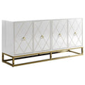 White Gold Wood Sideboard E180819