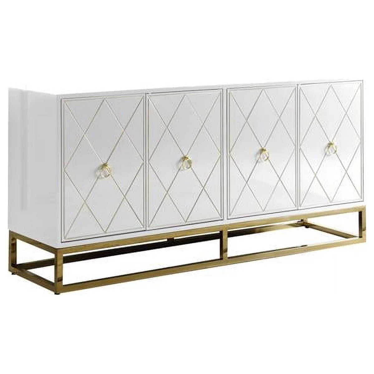 White Gold Wood Sideboard E180819