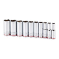 3/8 in. Drive SAE Chrome Deep Socket Set, 10-Piece N6277