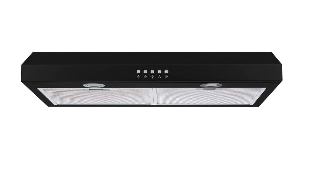 Black Convertible Under Cabinet Range Hood O21698