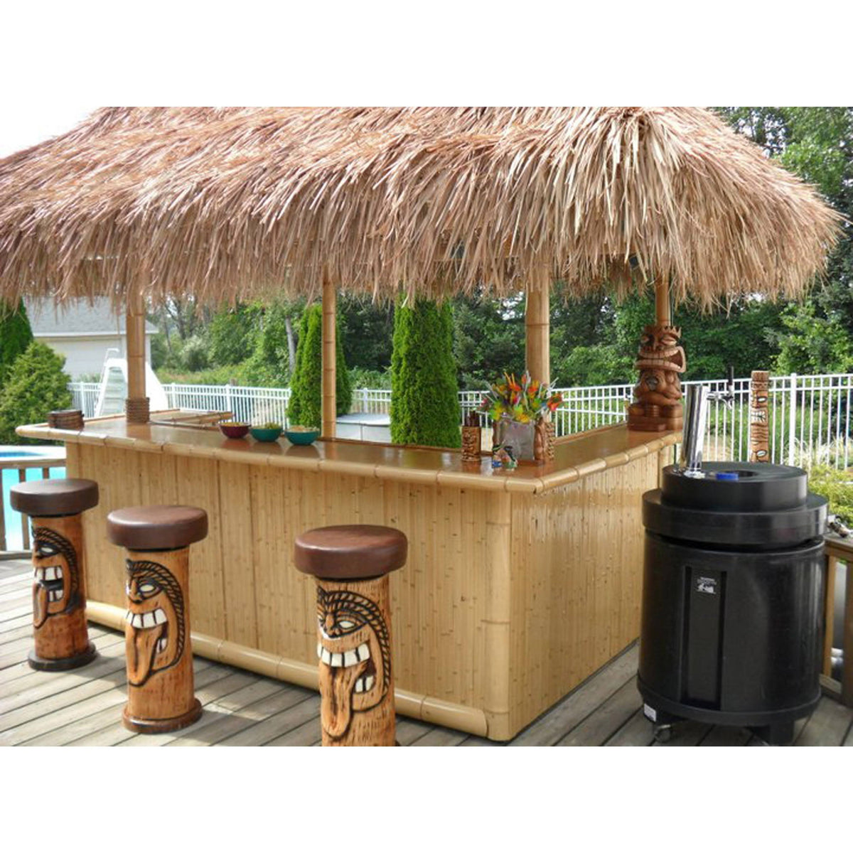 9 ft Mexican Thatch Umbrella Cover P8988