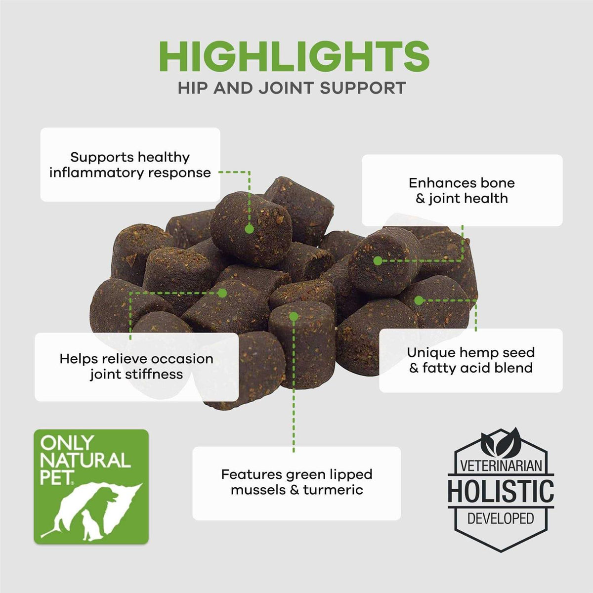 Hemp Hip & Joint Support Soft Dog Chews B293