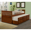 Twin Espresso Trundle Bed Z18716
