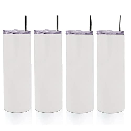 20 oz Stainless Steel Insulated Tumbler White (25PCS) V243