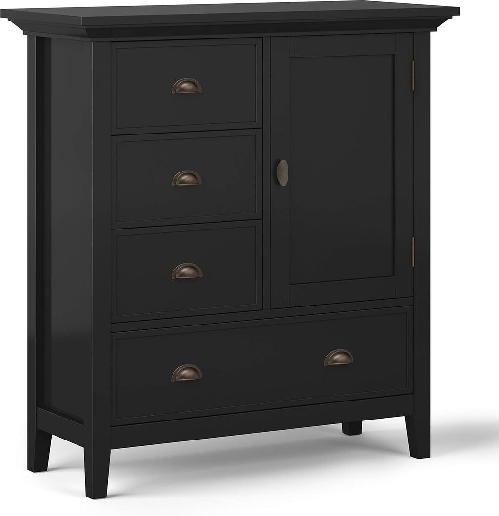Solid Wood 39 inch Wide Storage Cabinet with 3 Drawers V1897
