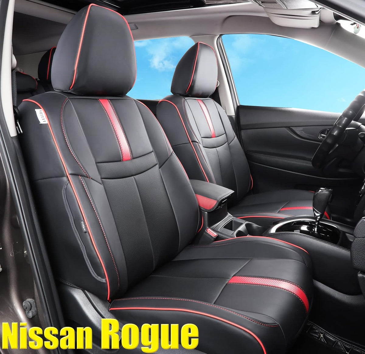 Custom Car Seat Covers Waterproof Faux Leather Beige G42755