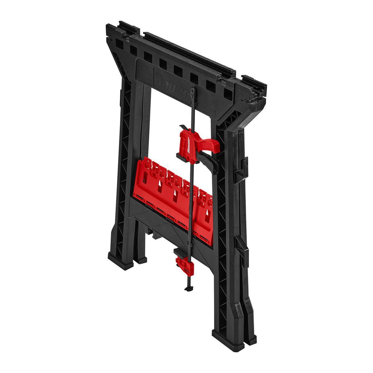 Polypropylene Folding Sawhorse with Bar Clamp E309281