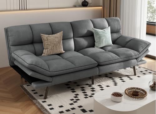 Grey Convertible Futon Sofa Bed P54032