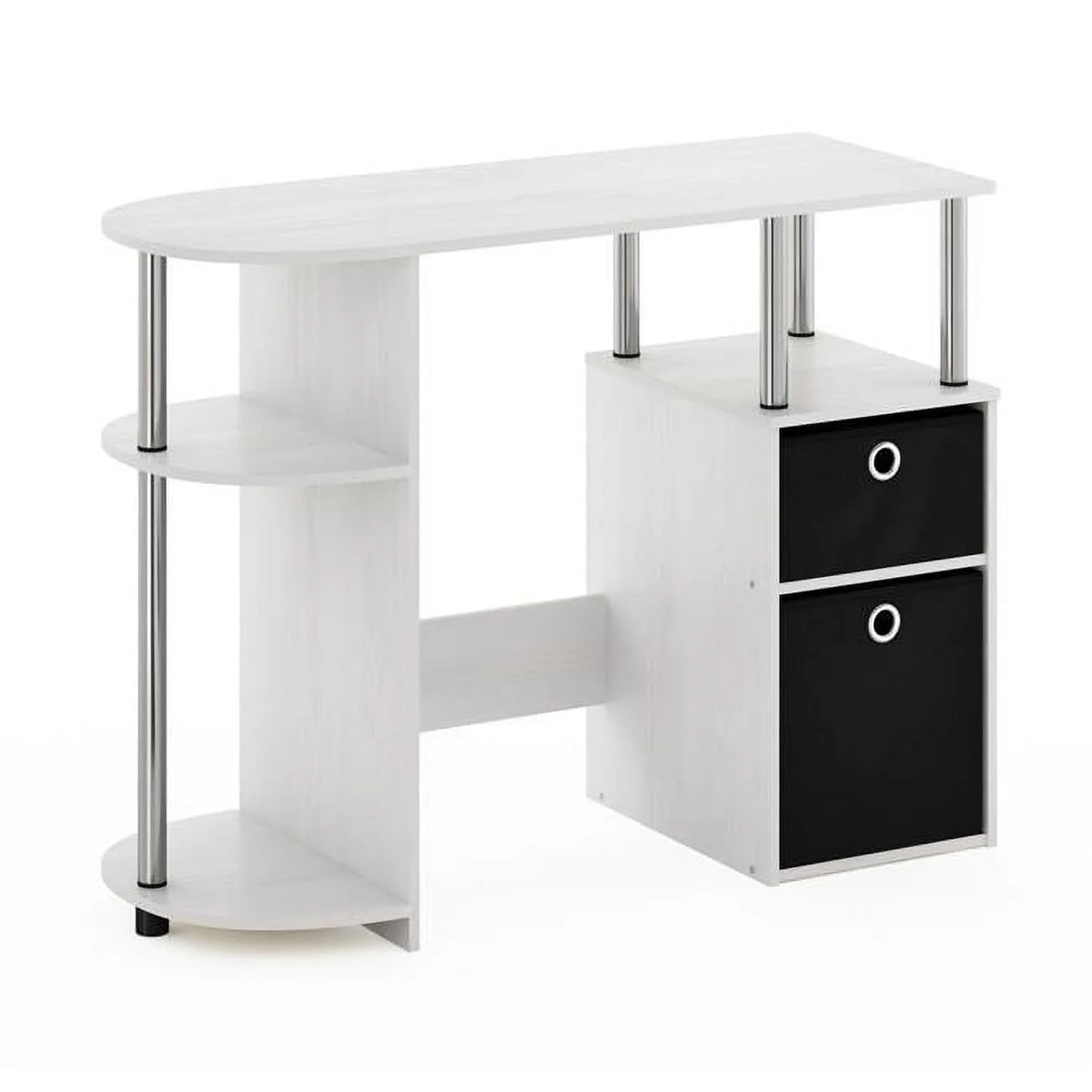 Simplistic Computer Study Desk with Bin Drawers V48484