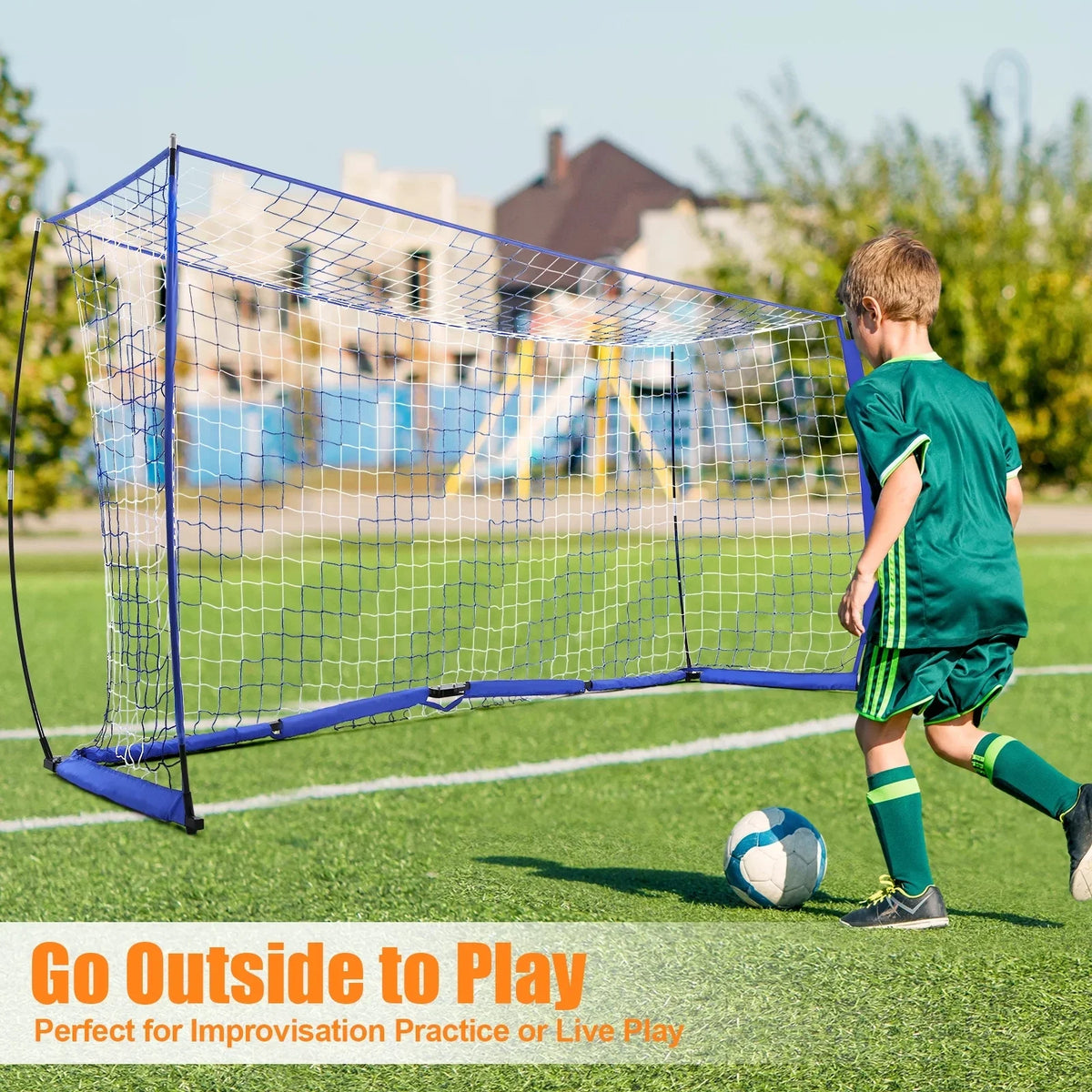 12 x 6 ft Portable Soccer Goal with Carry Bag N1177