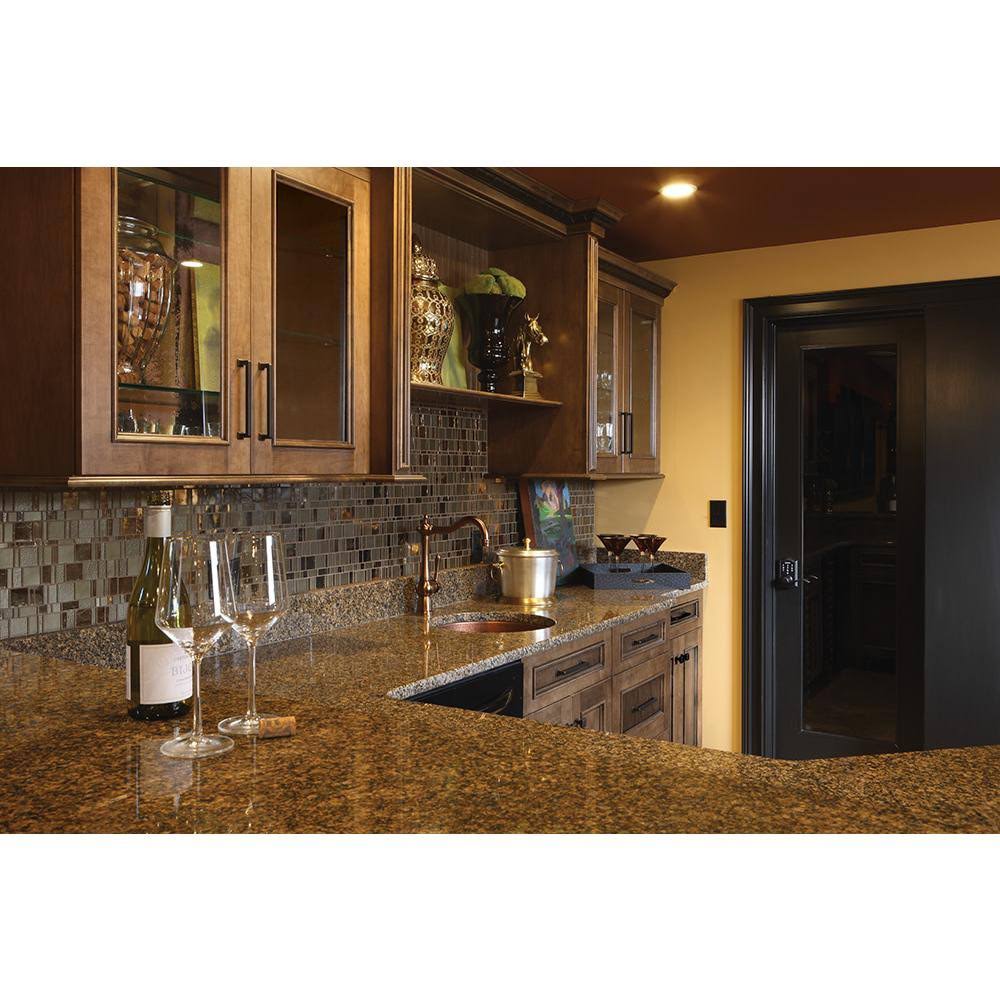 Antique Brass Touch Lock with Accent Lever M43408