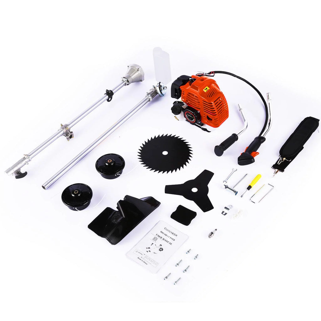 58cc Gas Powered 4-in-1 String Trimmer with 4 Detachable Head K498