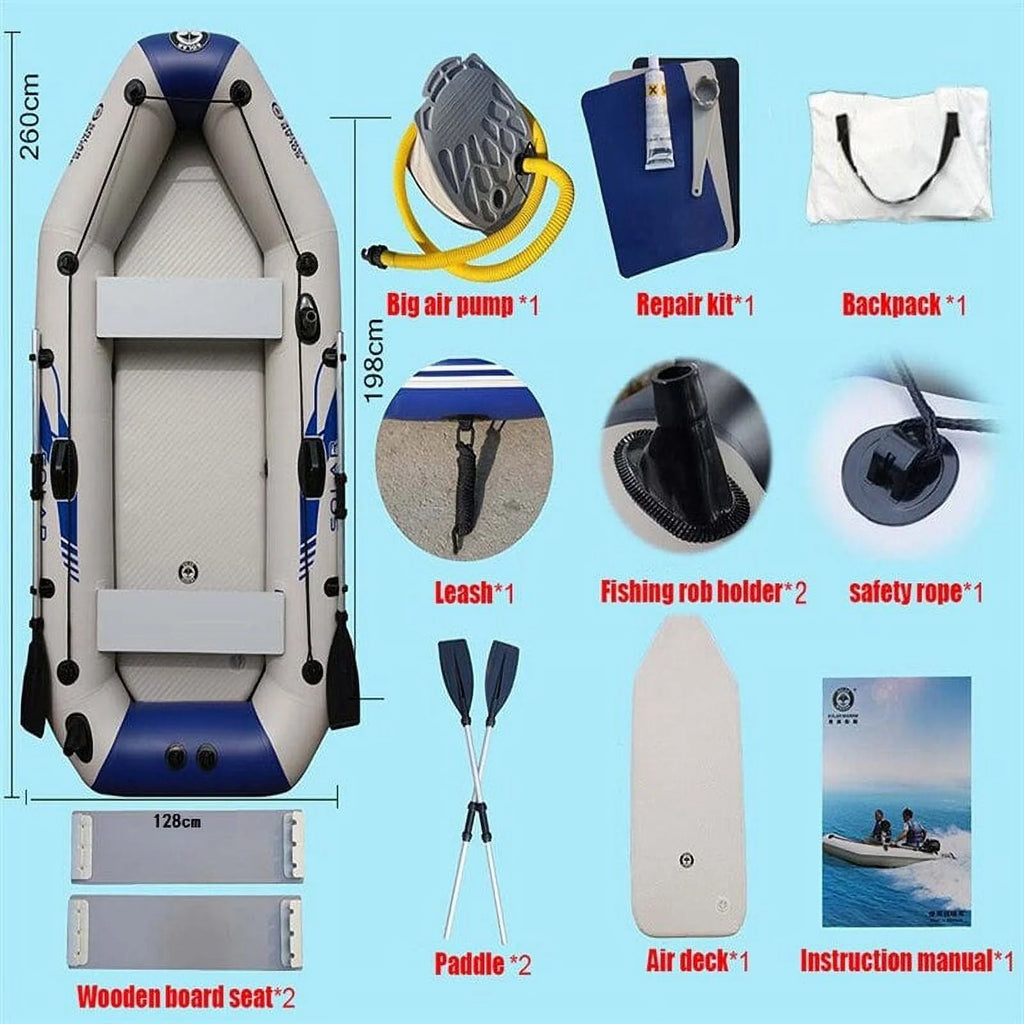 3 Person PVC Inflatable Boat Set V2477