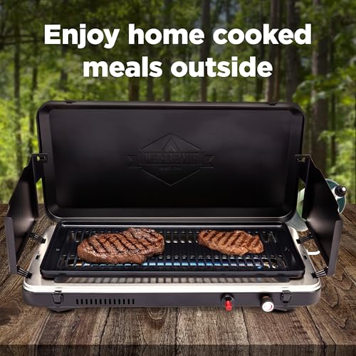 2-in-1 Gas Camping Grill and Griddle Combo G8069