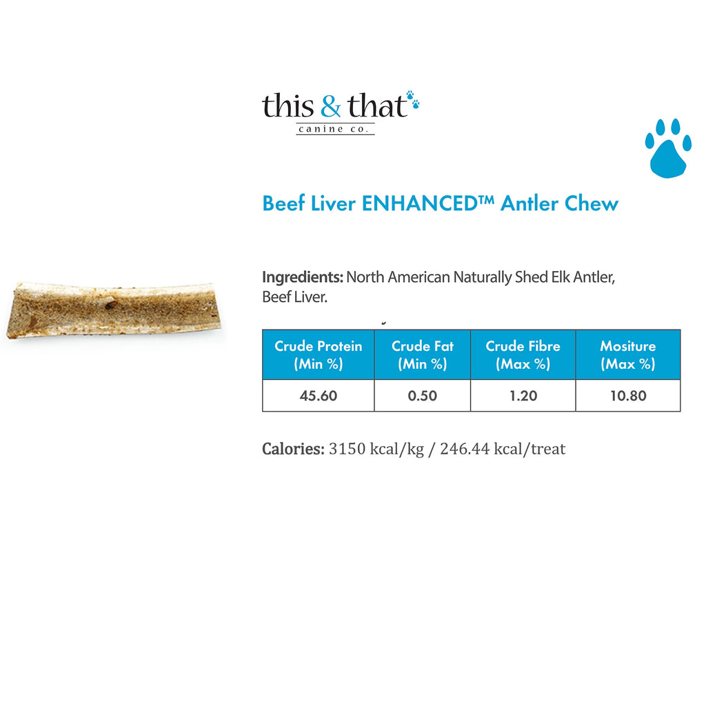 Large Grade A Split Elk Antler Dog Chew Q331585