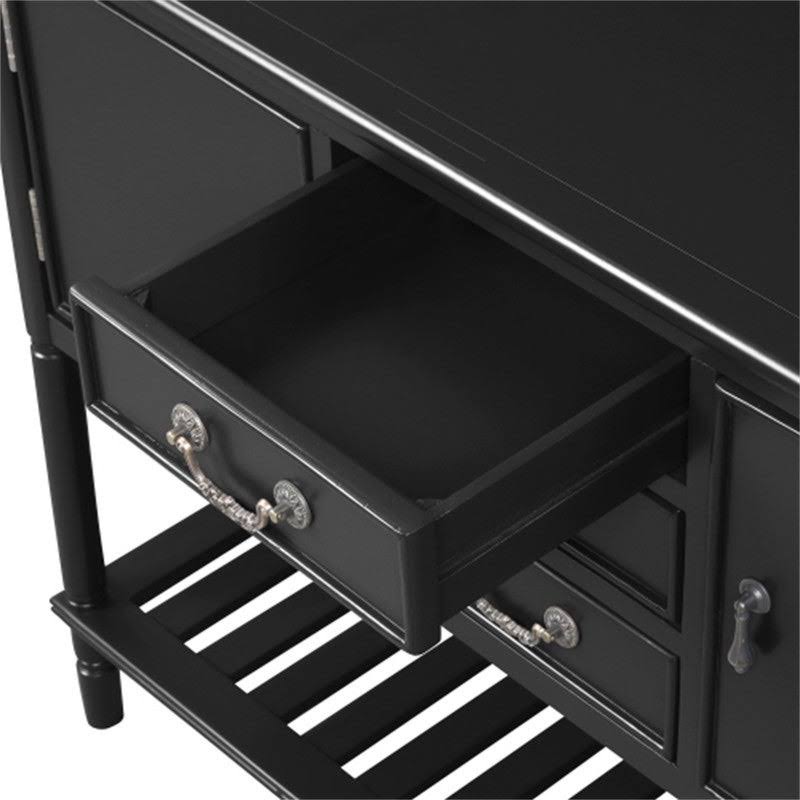 Blue Console Table with 3 Drawers H7319