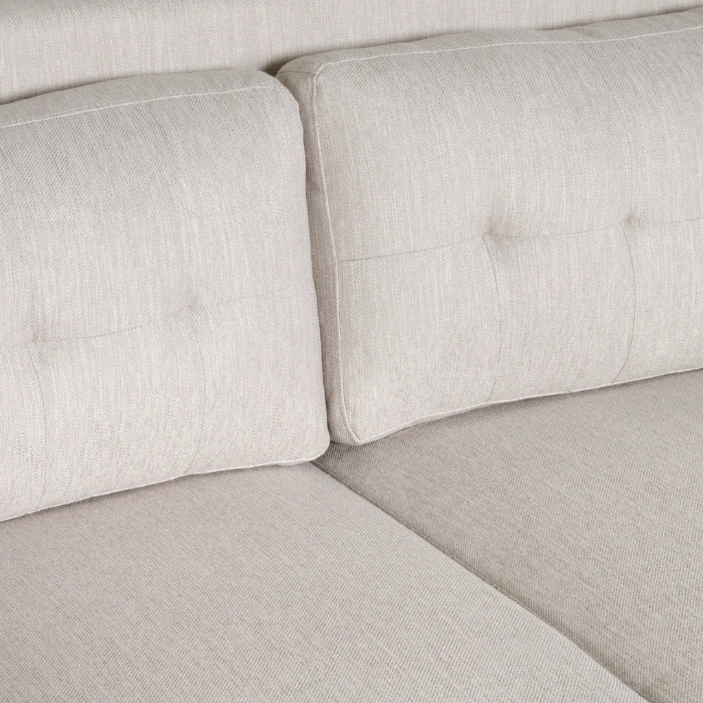 Beige Fabric Upholstered Loveseat B516216