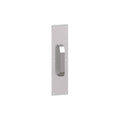 Satin Chrome Rounded Bevel Square Corner Pull Plate F8494