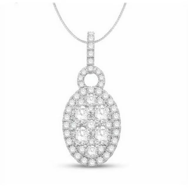14K White Gold Lab Grown Diamond Pendant O29713