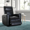 Genuine Leather Power Home Theater Recliner with Massager Y403
