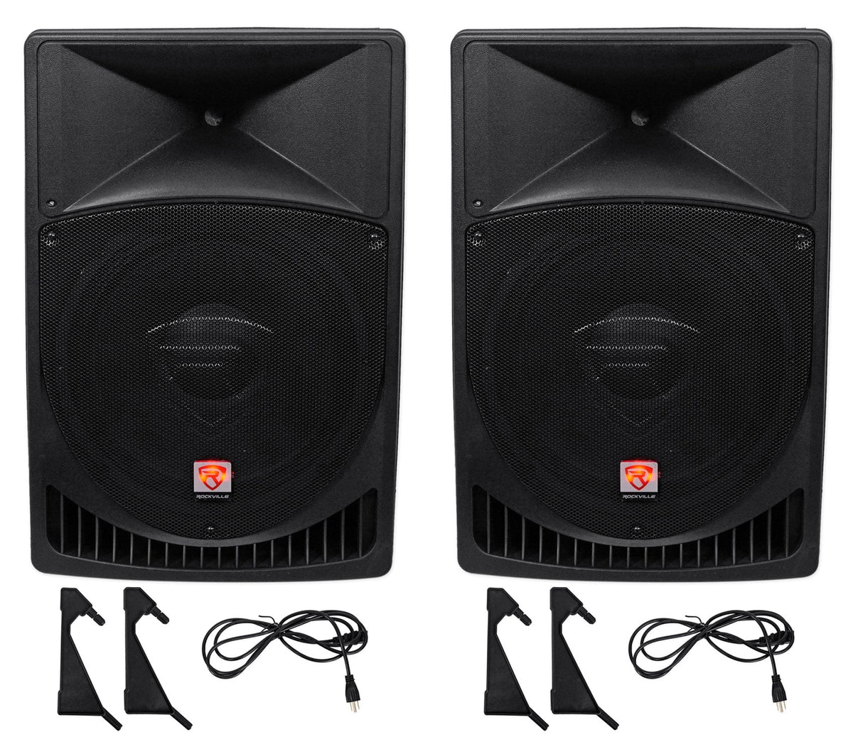 15" Powered Active 2-Way DJ PA Speakers V517884