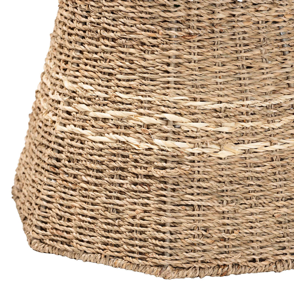 Natural Brown Seagrass End Table T8367