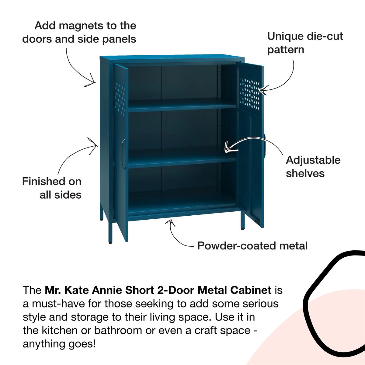 2 Door Metal Cabinet D3168