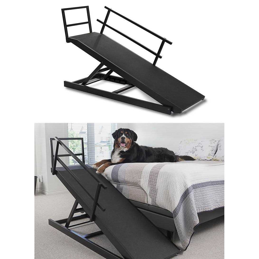 Large Adjustable Height Dog Bed Ramp B71972